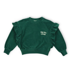 the new society - Sweat Odense Kadife Organik | Yeşil