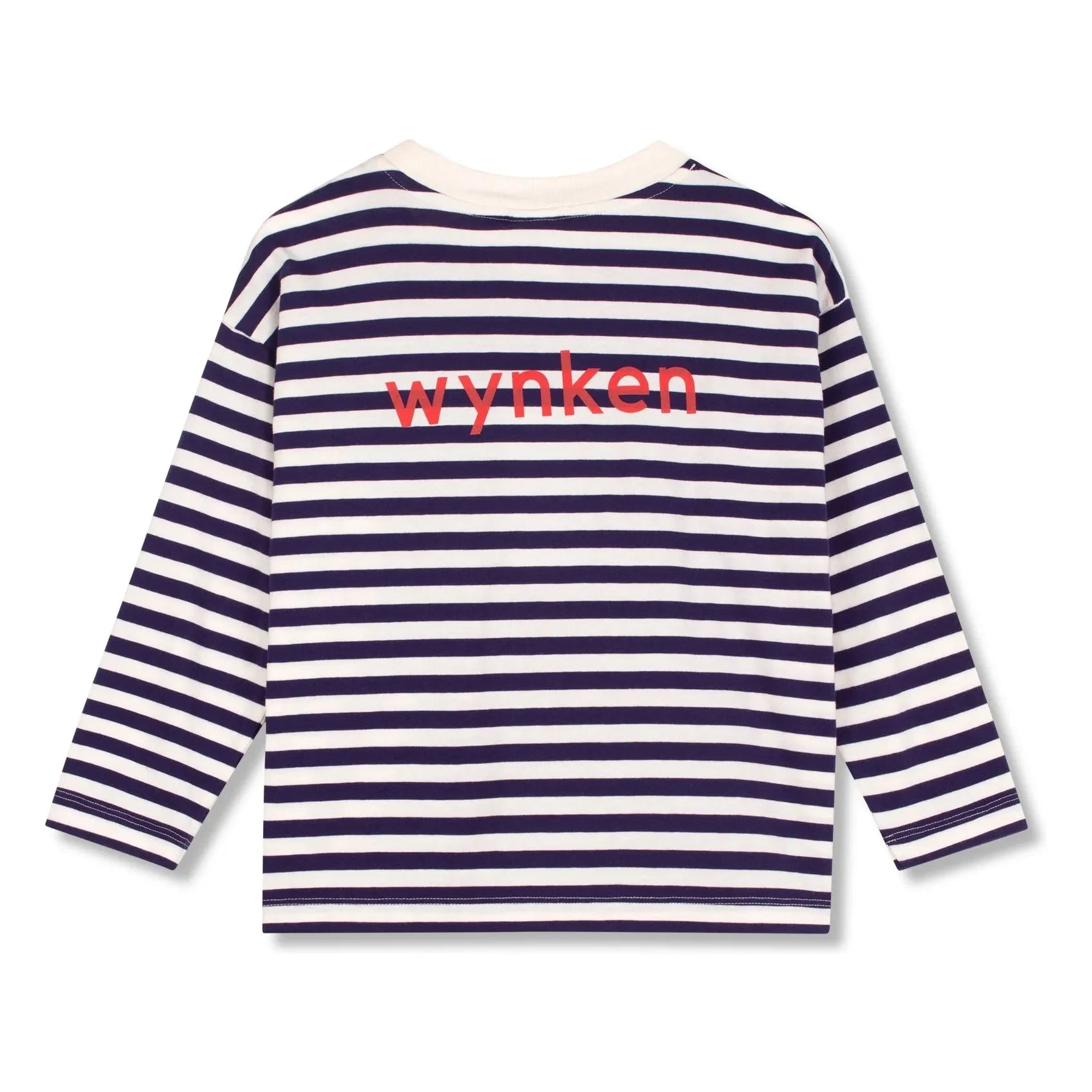 Wynken – Gestreiftes T-Shirt mit Tasche aus Bio-Baumwolle | Marineblau