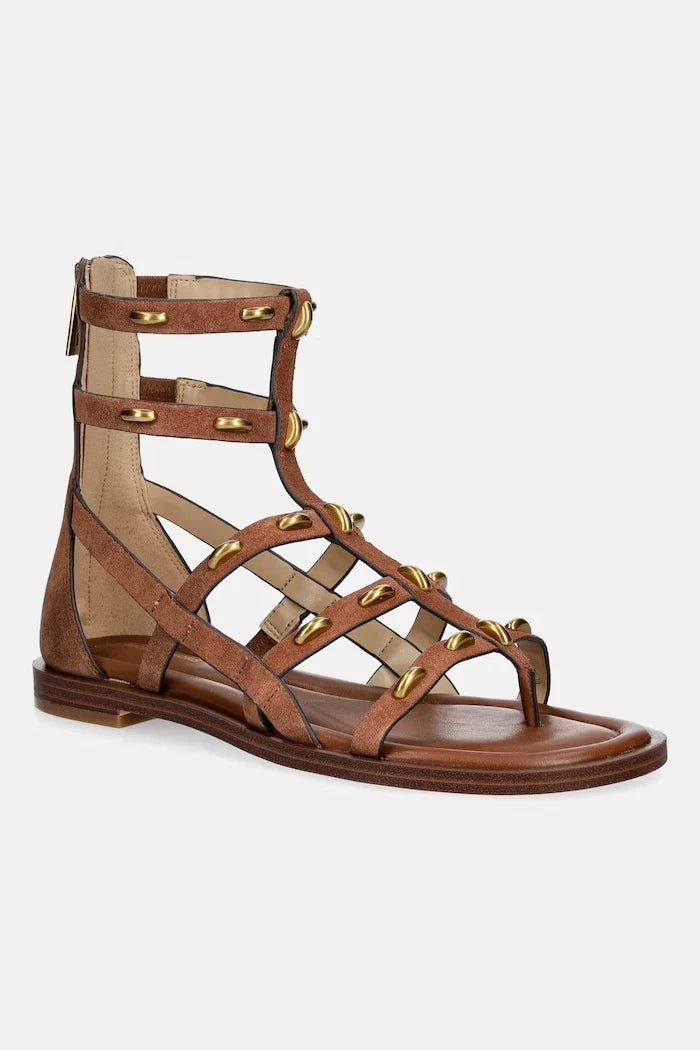 MICHAEL Michael Kors kadın deri kayışlı sandalet Noa Flat Sandal