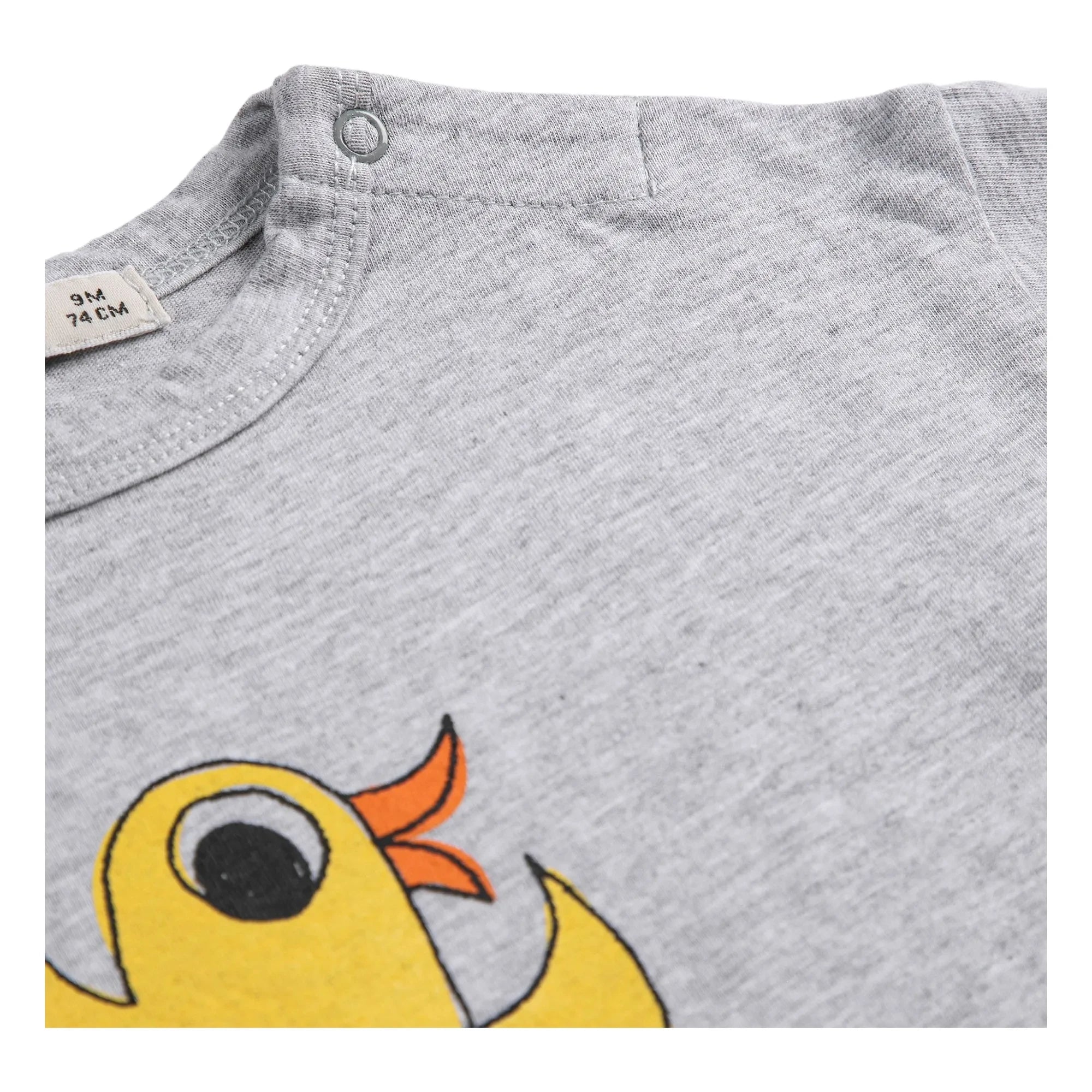 Bobo Choses - Organik Pamuklu Kuş Tişörtü | Heather grey