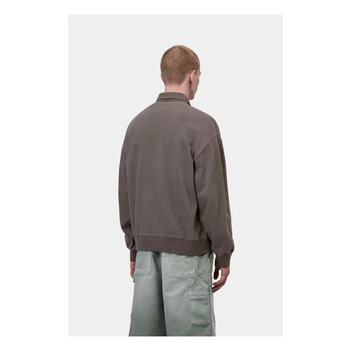Carhartt WIP - Harper Pamuk Fermuarlı Kazak | Taupe kahverengi