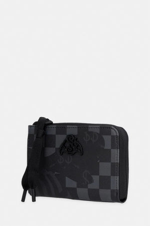 Sprayground - Cartera negra de piel sintética 910W9054NSZ