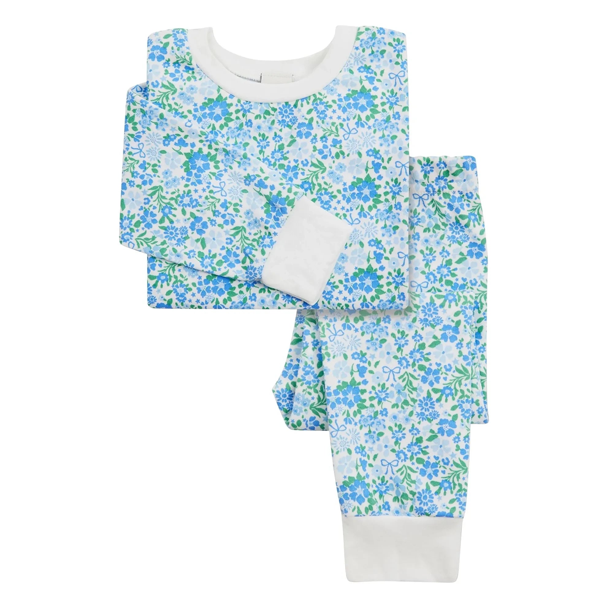 Sleepy Doe - Organic cotton floral pajamas | Blue