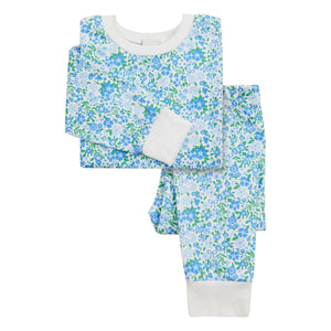 Sleepy Doe - Organic cotton floral pajamas | Blue