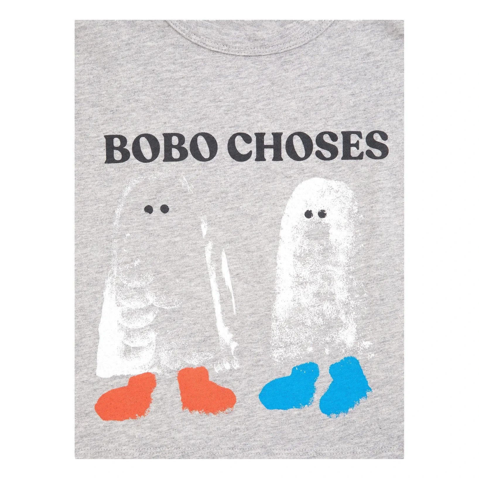Bobo Choses - Bobo Choses Organik Pamuklu Bebek Hayalet Tişört | Heather grey
