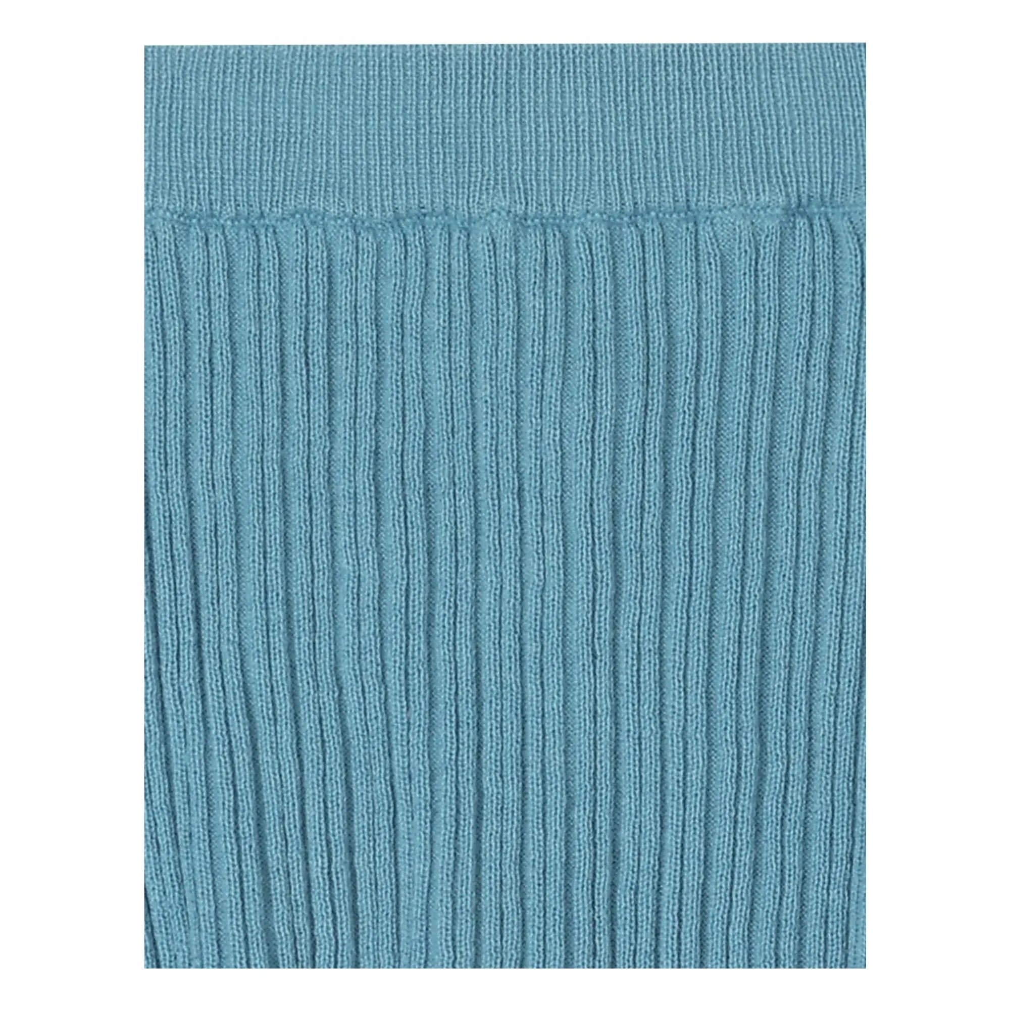 FUB - Pointelle Skirt Fine Knit Organic Cotton | Azure blue