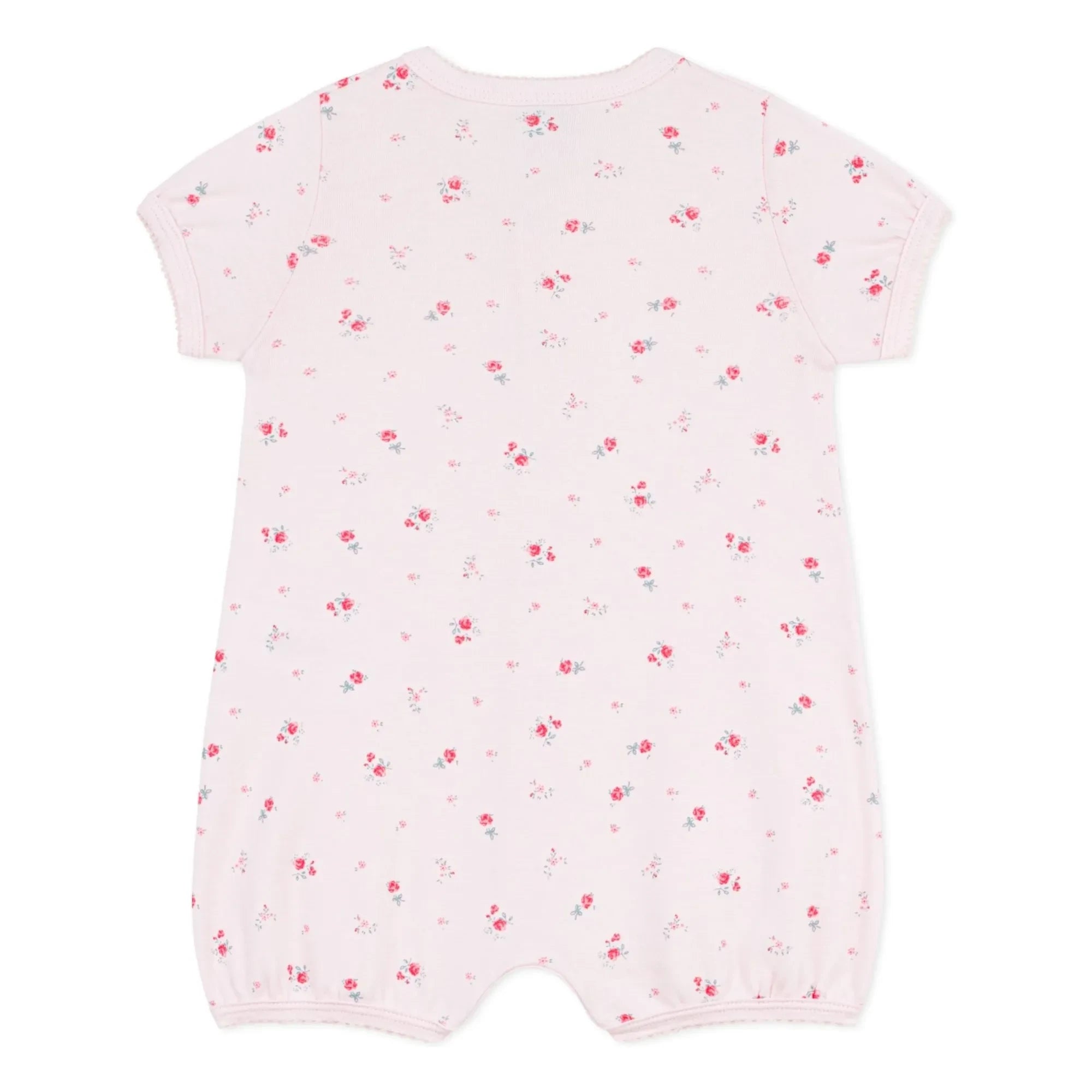 Petit Bateau - Çiçek Desenli Tulum Pijama | Pembe