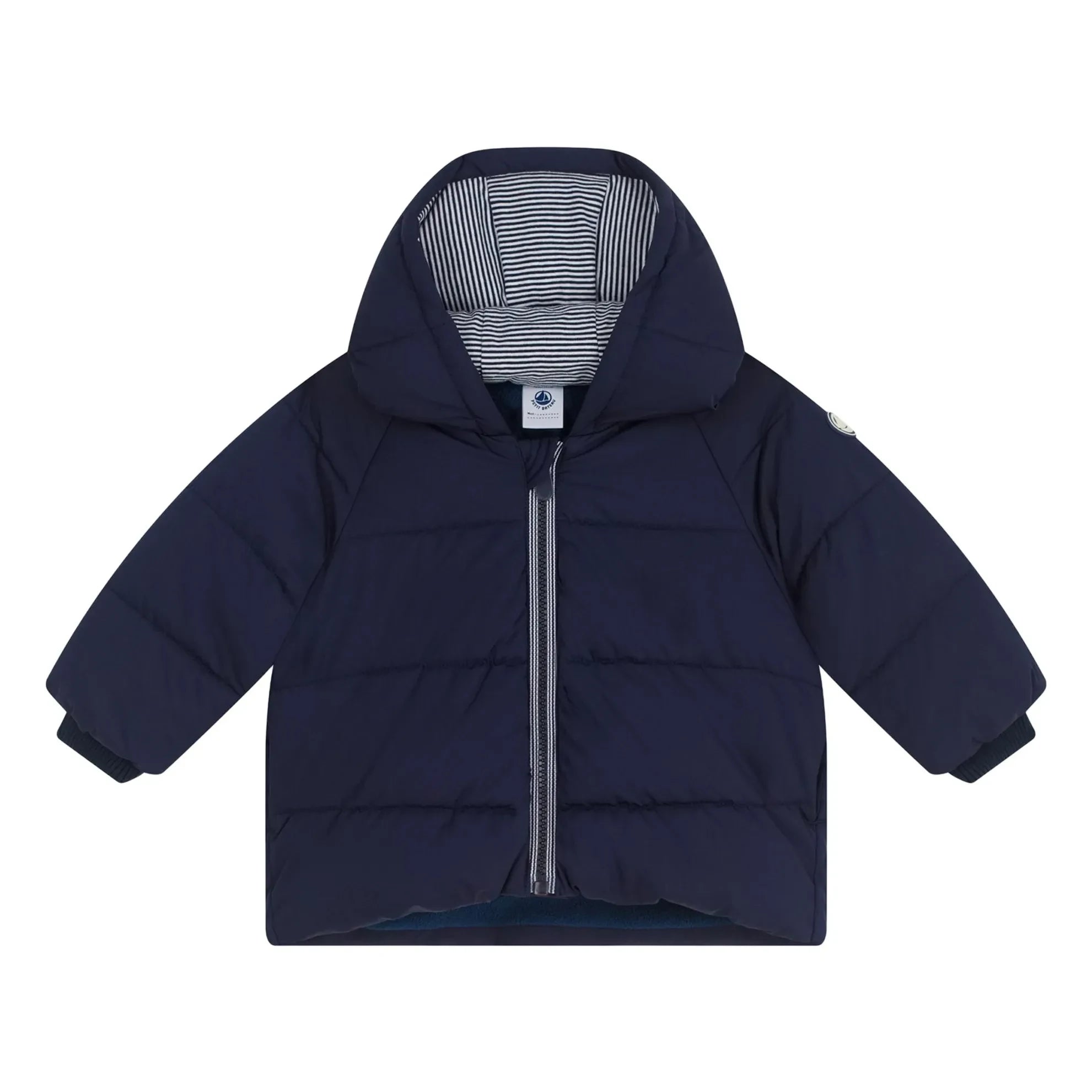 Petit Bateau - Matte Daunenjacke | Nachtblau
