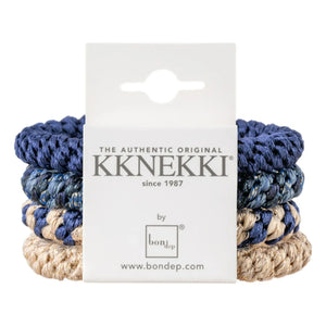 Bon Dep - 4'lü Kknekki 3 scrunchies seti | Lacivert