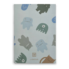 Liewood – A4 Notizbuch Jae | Monster/Nebel