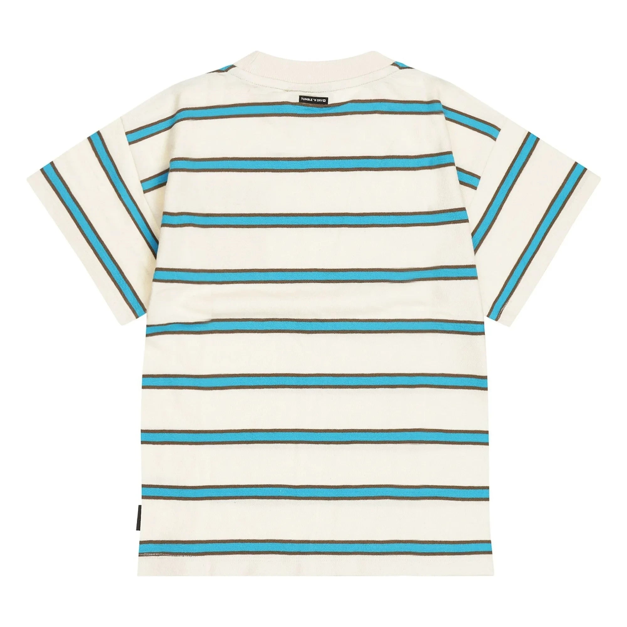 Tumble N'Dry - Oceano Oversize Striped Organic Cotton T-Shirt | Blue
