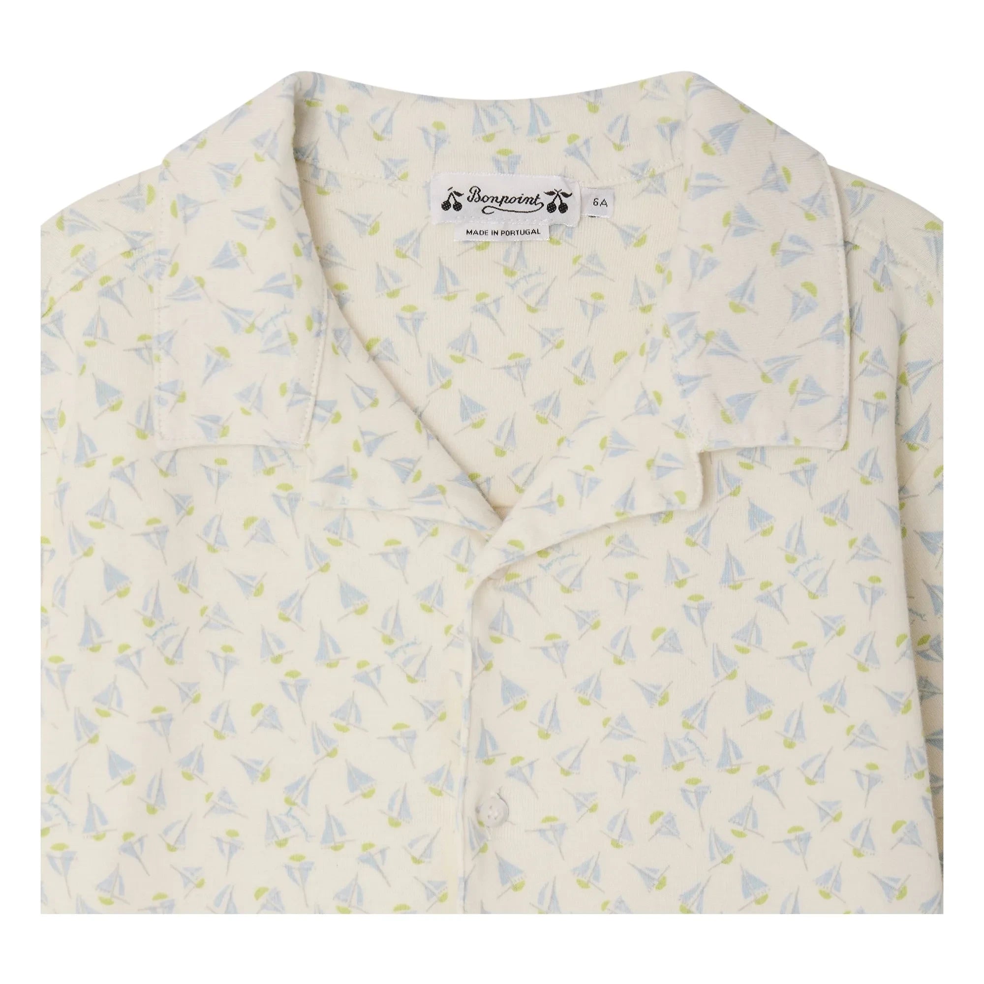 Bonpoint - Pyjamas Lothar Sailboats Organic Cotton | White