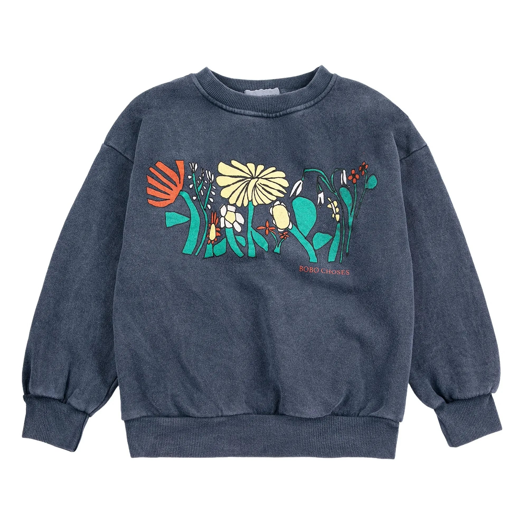 Bobo Choses - Herbalist organik pamuklu sweatshirt | Lacivert