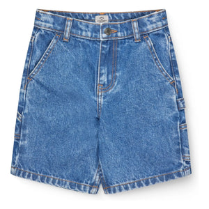 Copenhagen Colors - Denim Cargo Organic Cotton Shorts | Indigo blue