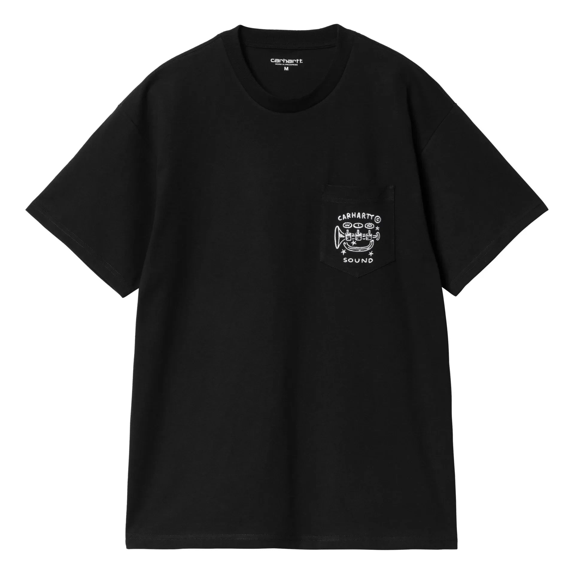 Carhartt WIP - Fragments Cep Detaylı Organik Pamuk Tişört | Siyah