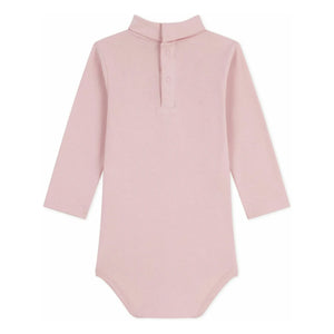 Petit Bateau - Organic cotton boat neck bodysuit | Pale Pink