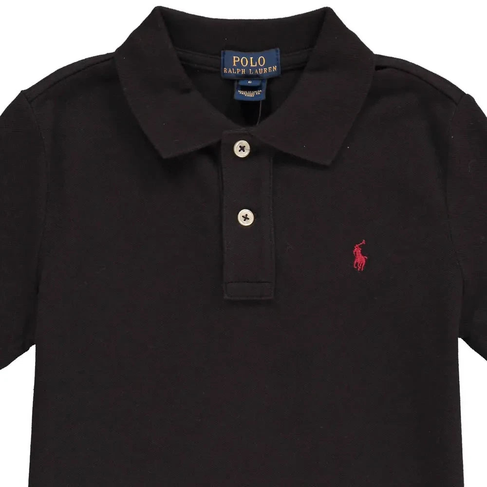 Ralph Lauren – Klassisches Netz-Poloshirt | Schwarz
