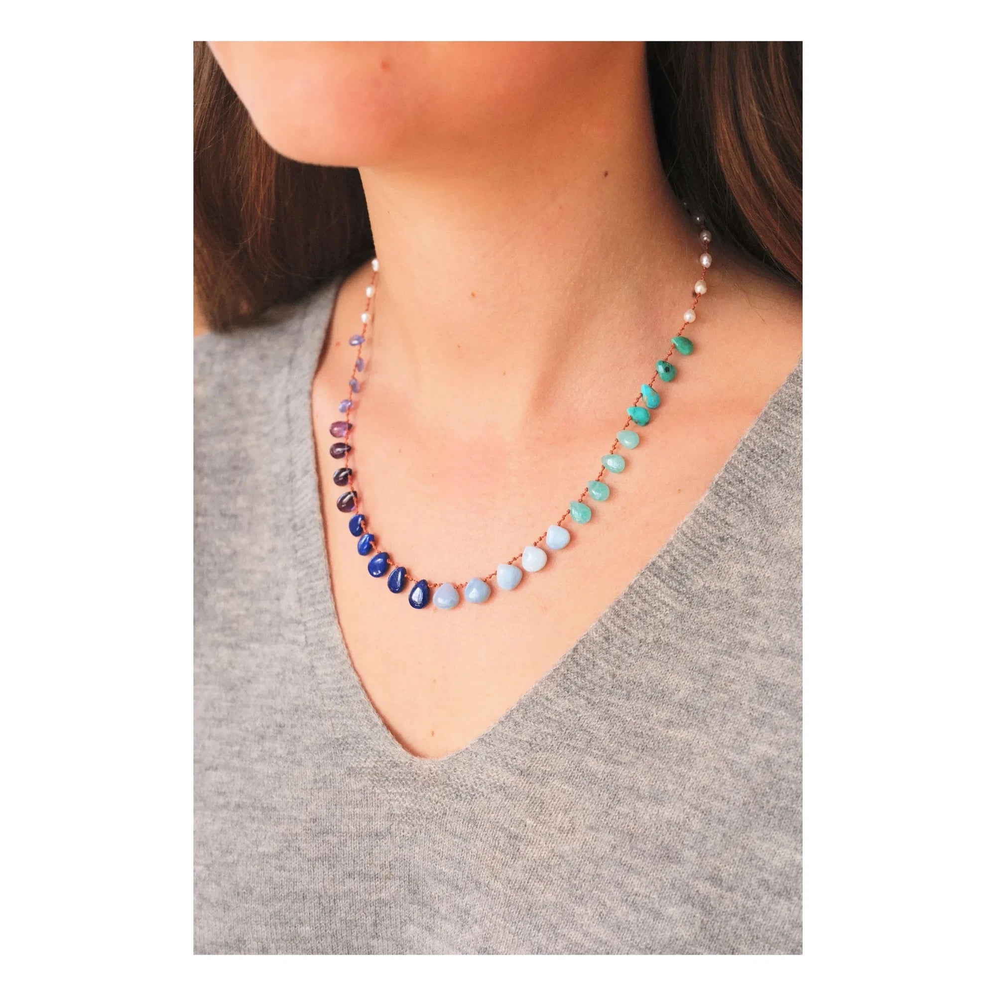 Ivarene - Deep Ocean Halskette | Blau