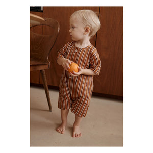 Apaches - Çizgili Pimo Pijama | Kahverengi
