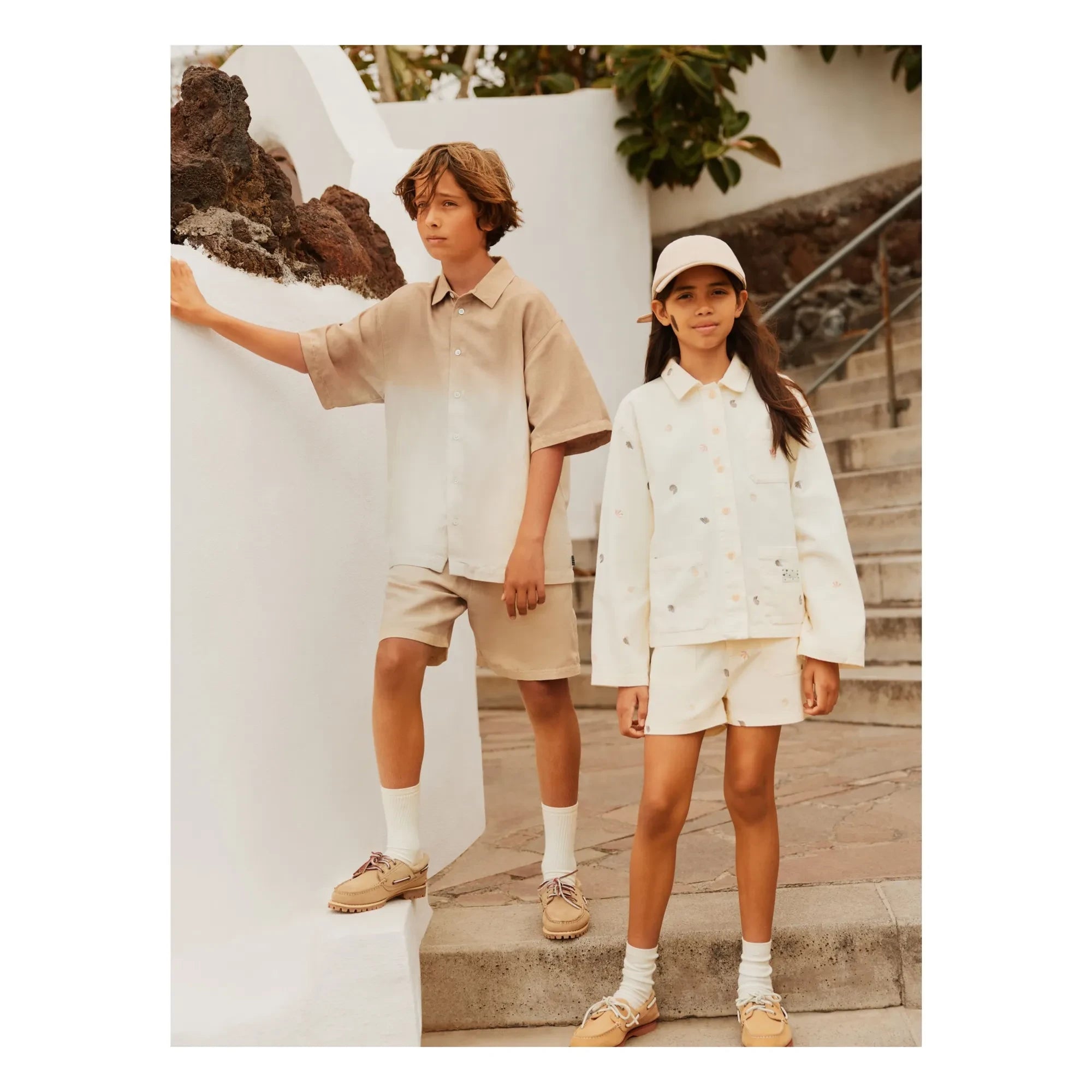 Molo - Richie Gradient Leinenhemd | Beige