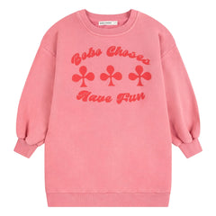 Bobo Choses - Organik Pamuklu Sweat Elbise | Pembe