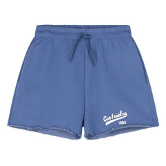 Cos I Said So - Cut-Out Logo Jogger Shorts aus Bio-Baumwolle | Blau