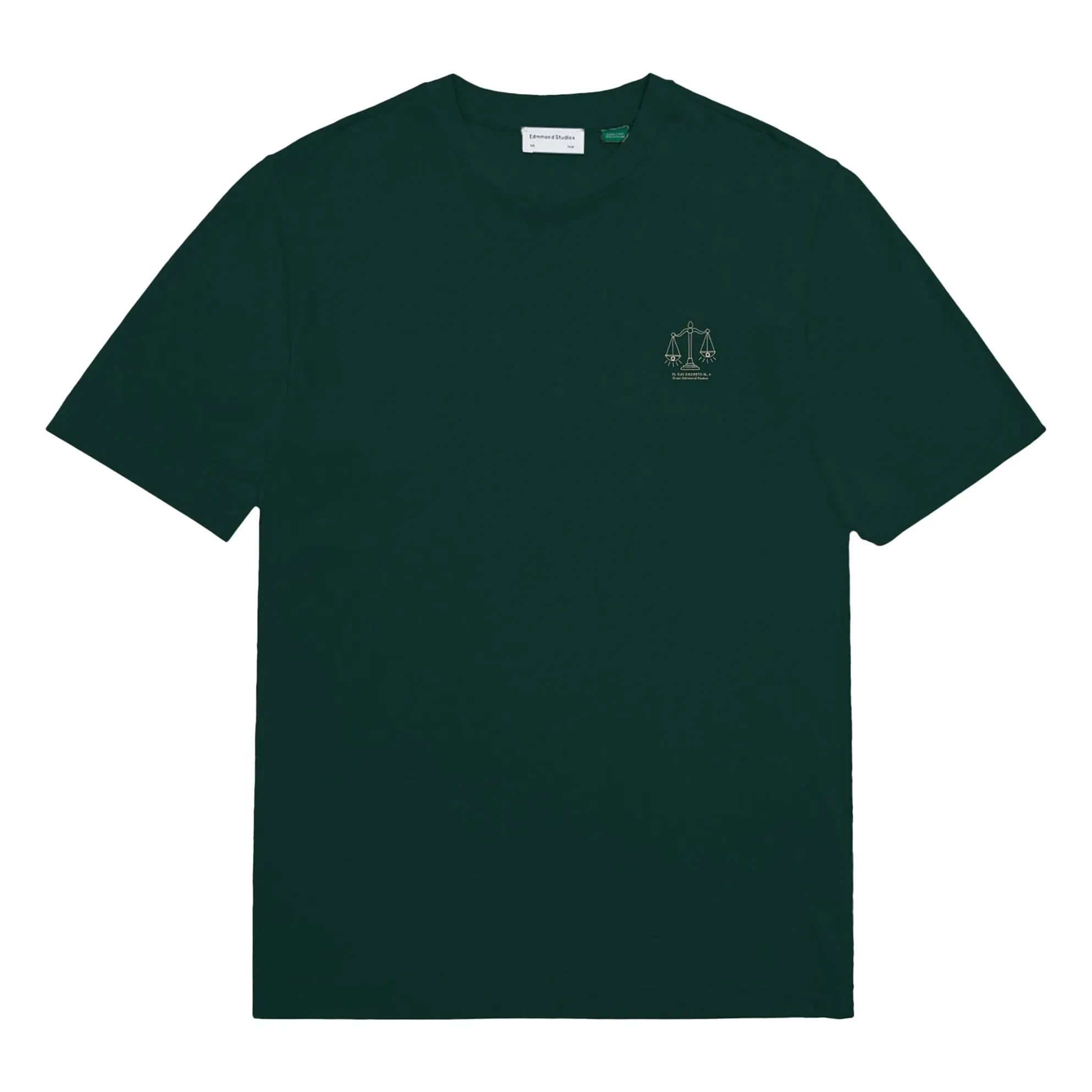 Edmmond Studios - El Ojo Discreto T-Shirt | Dunkelgrün