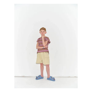Main Story - Organic Cotton Loose Jogger Shorts | Heather White