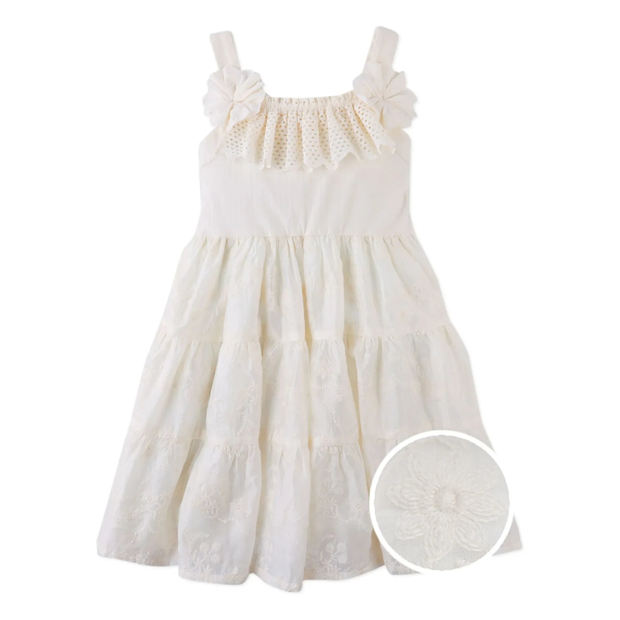 Gingersnaps - Robe Volants Addison Tencel | Ekru