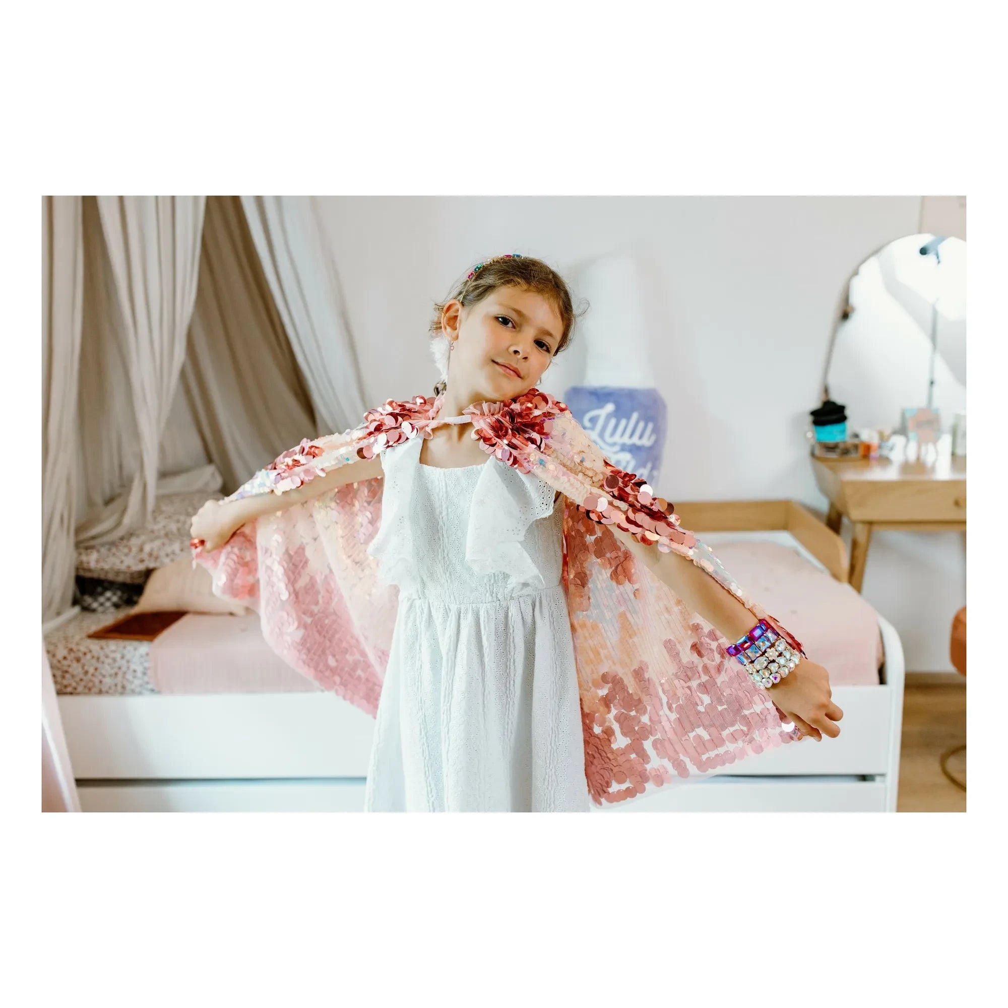 Great Pretenders - 5th Avenue payetli pelerin | Pembe