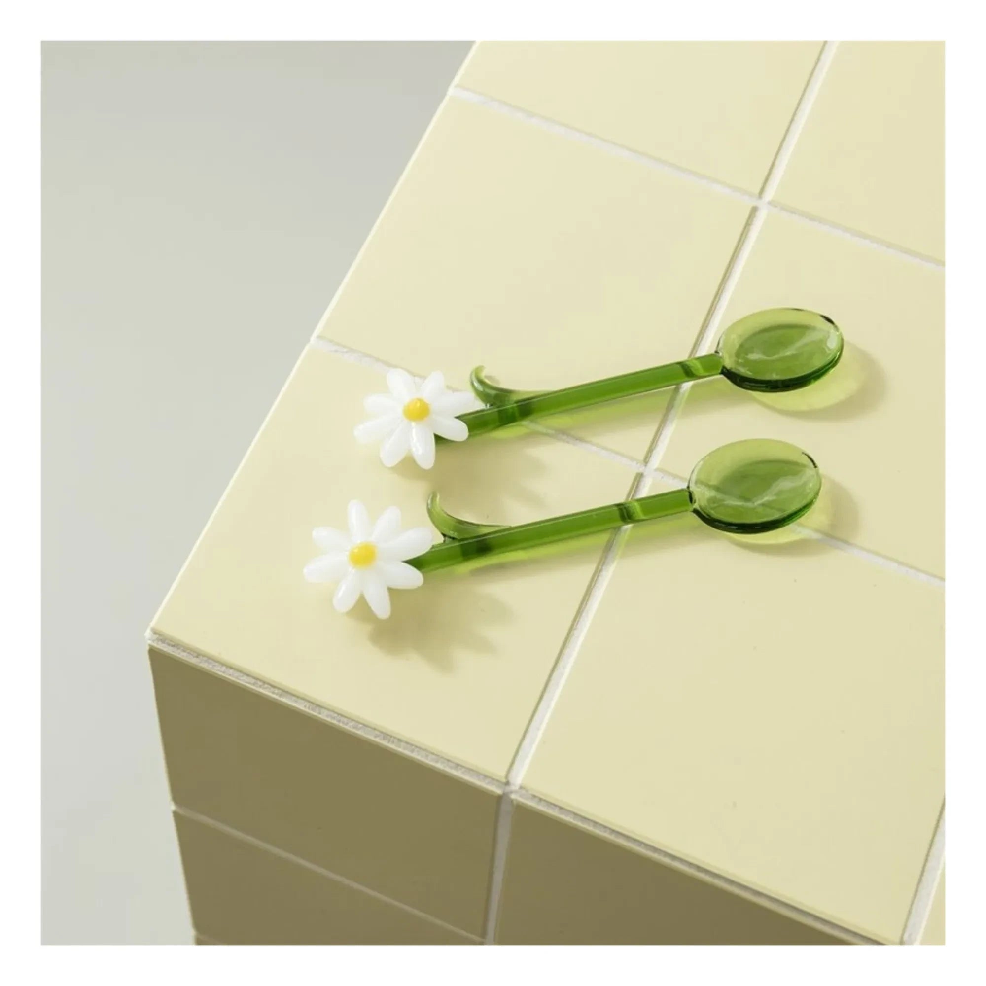 &Klevering - Spoons Flora - 2'li Set | Beyaz
