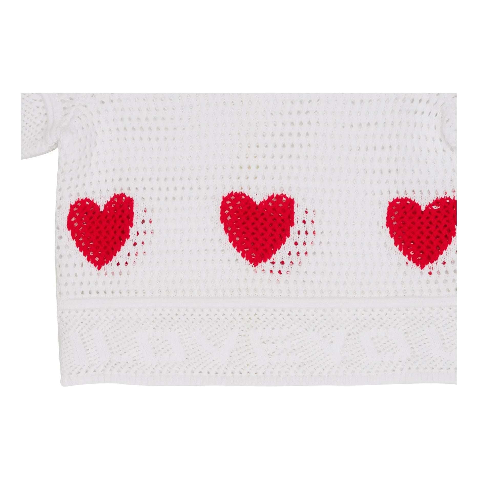 Stella McCartney Kids - Herz-Pullover | Weiß