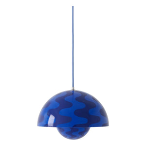 & Tradition - Flowerpot VP7 Pendelleuchte gemustert, Verner Panton | Kobalt