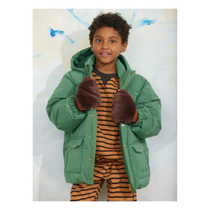 Mini Rodini - Striped Organic Cotton Jogger | Brown