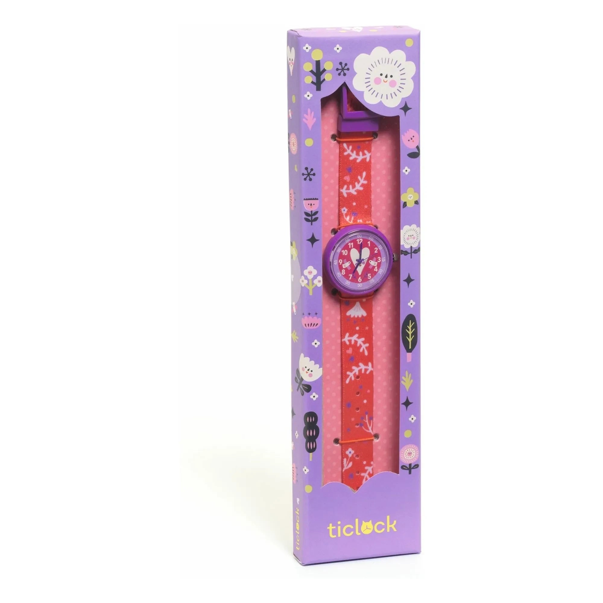 Djeco - TICLOCK - Herz-Uhr | Rot