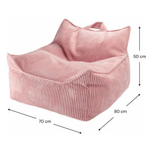 Wigiwama - Samtsessel | Rosa