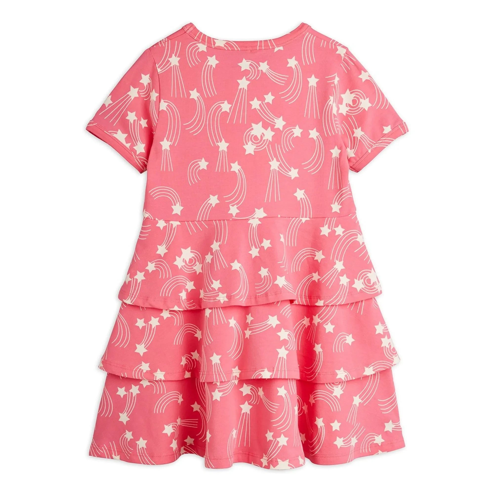 Mini Rodini - Organisches Baumwoll-Sternenkleid | Rosa