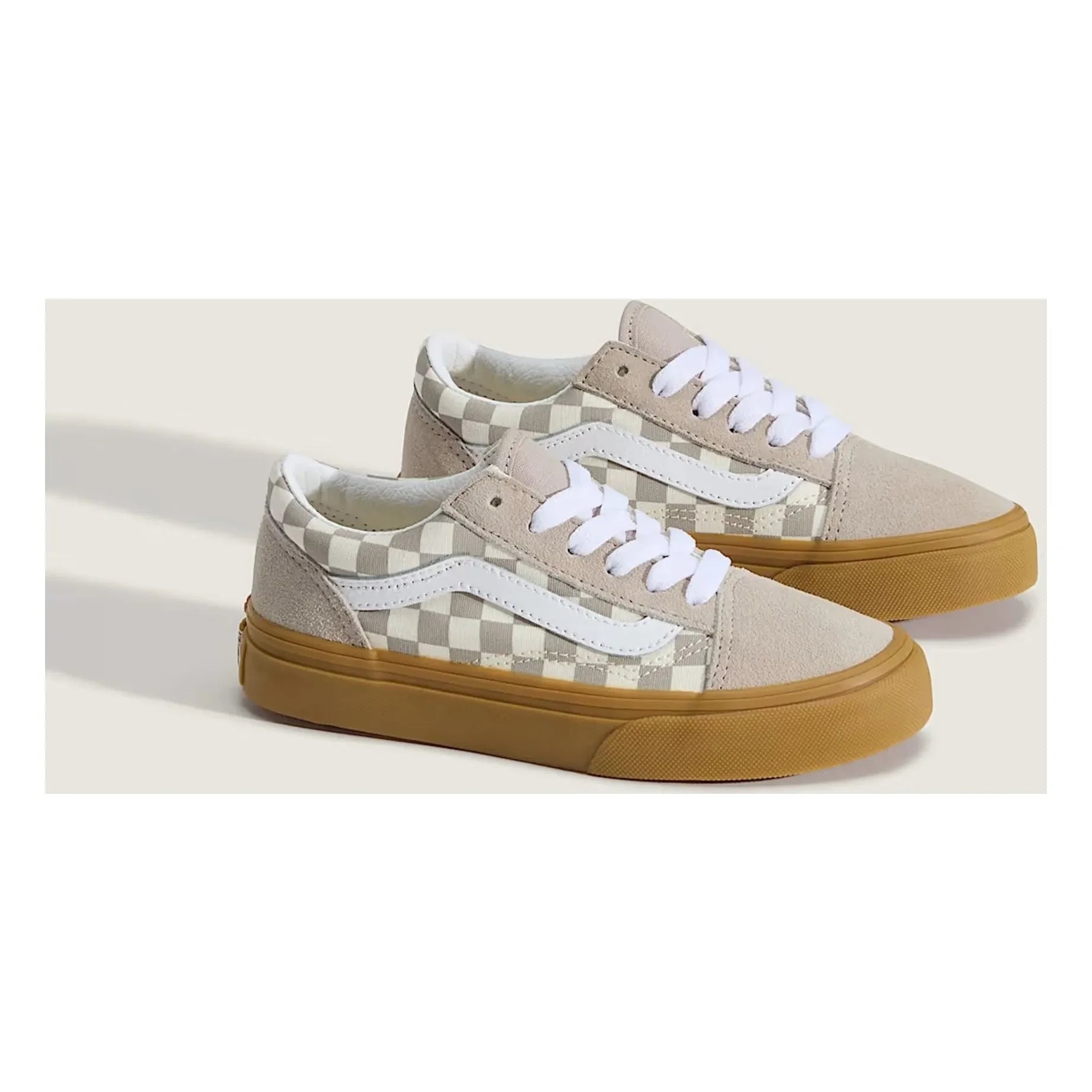 Vans - Sneakers Bağcıkları Old Skool Gum Check | Oatmeal