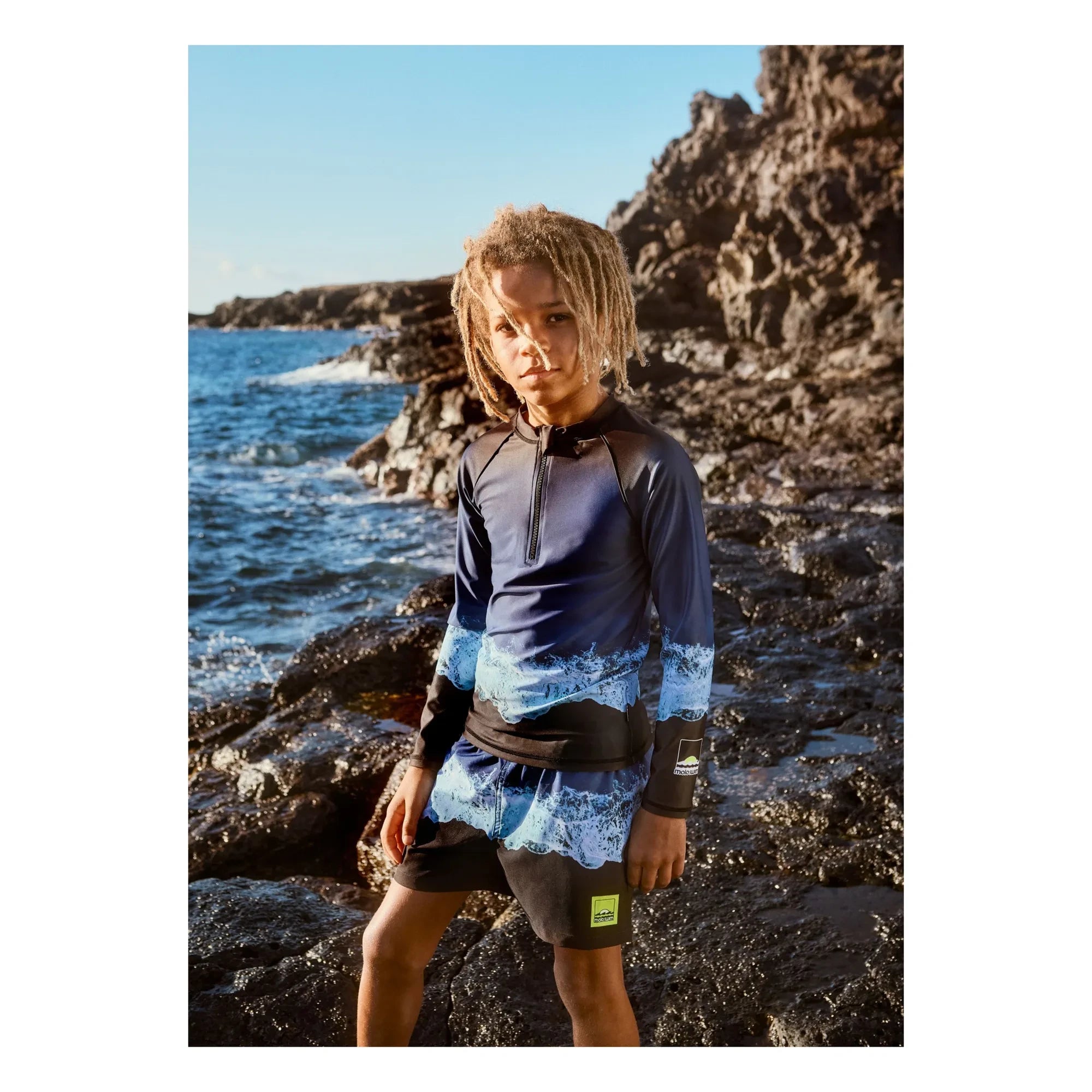 Molo – Noble Vagues UV-Schutz-T-Shirt Recycelte Fasern | Marine