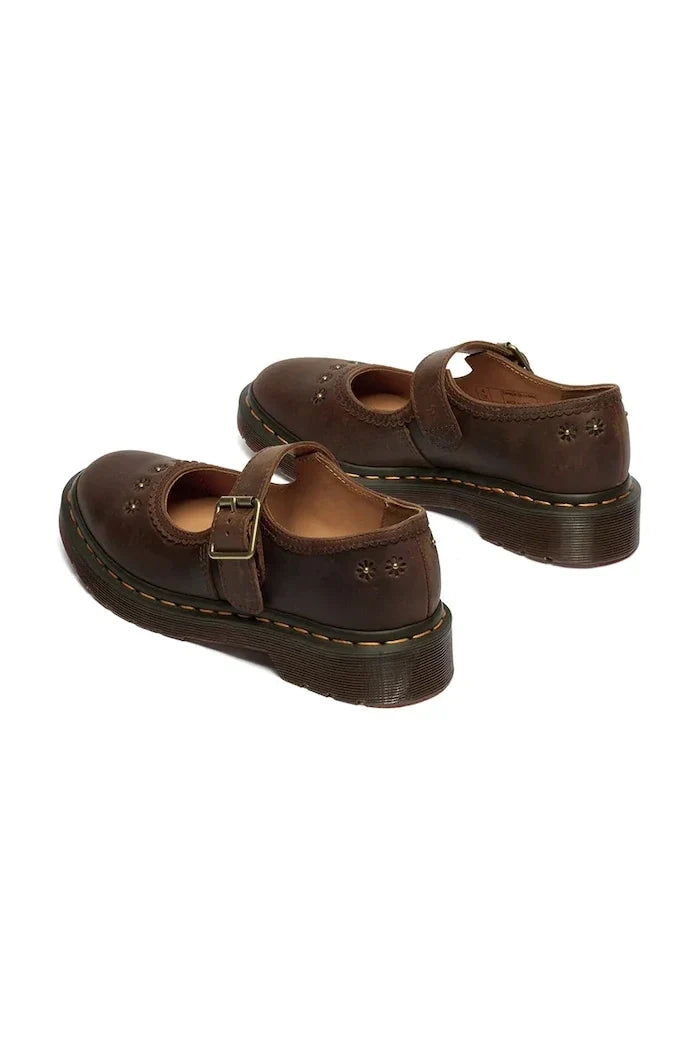 Dr. Martens Deri Mary Jane Çiçekli Babet