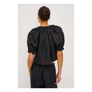 Rails - Lizbeth Bluse mit englischer Stickerei | Schwarz