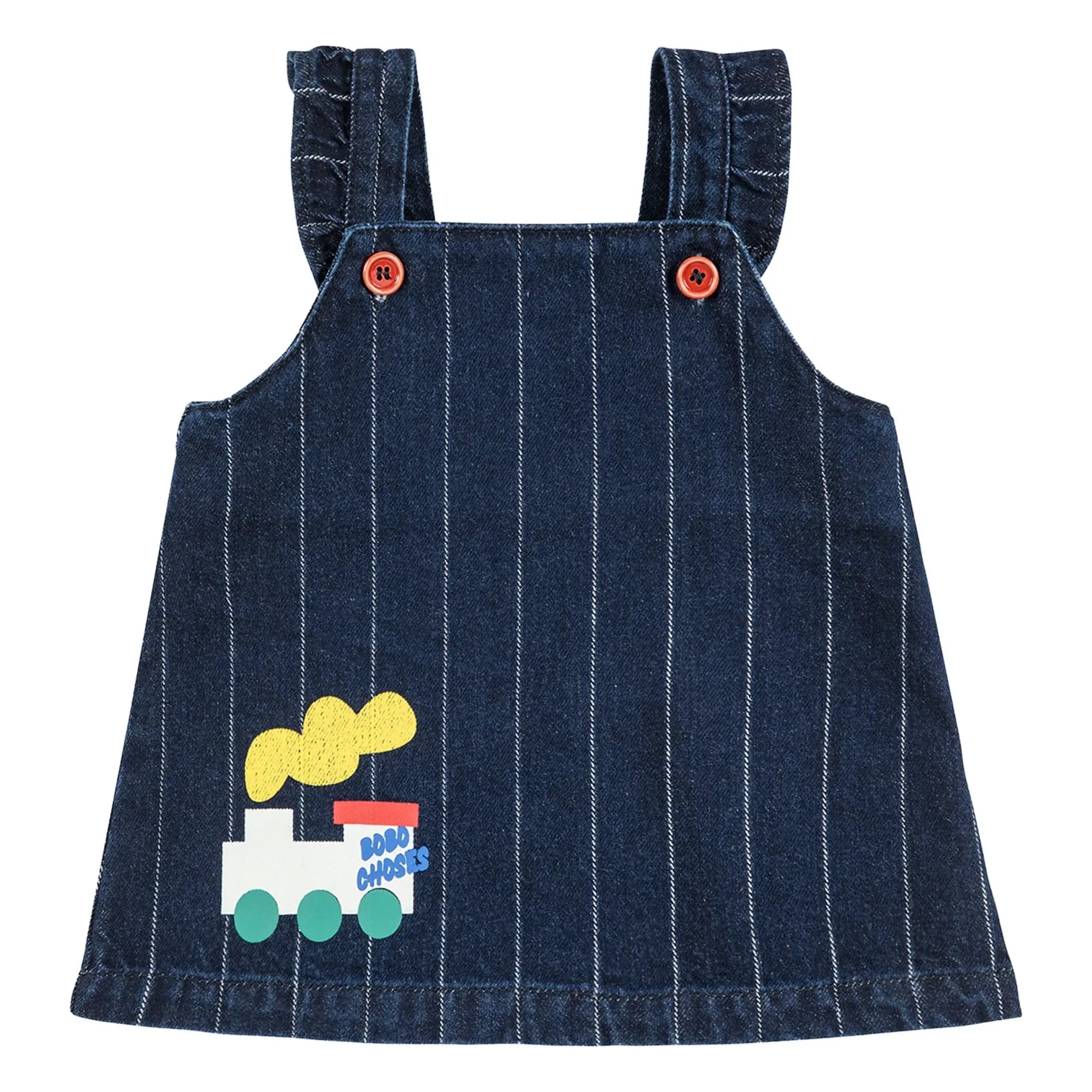 Bobo Choses - Trägerkleid aus Bio-Baumwoll-Denim | Marine
