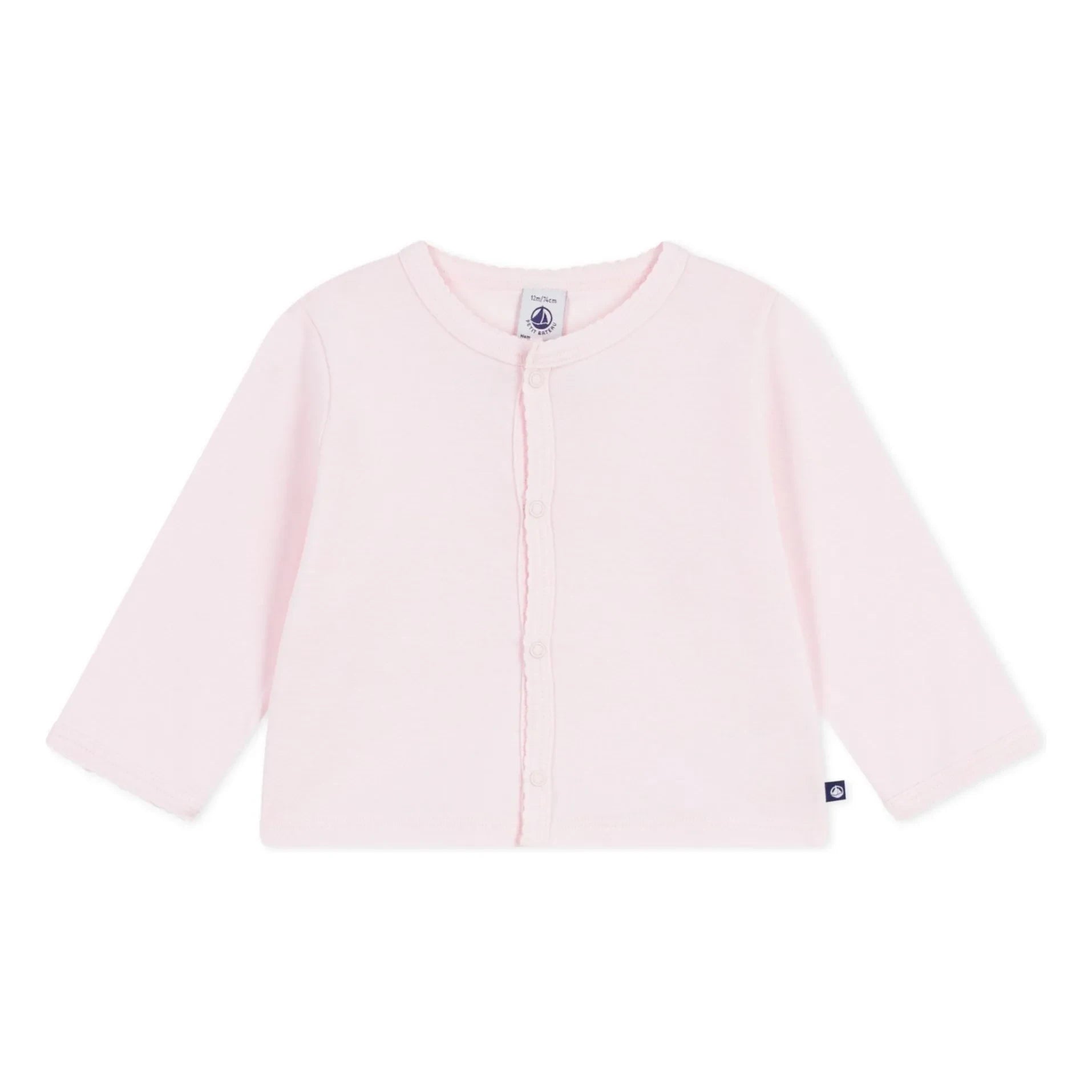 Petit Bateau - Düz yelek | Soluk pembe