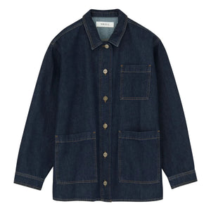 Skall Studio - Henny organik pamuklu overshirt | İndigo mavi