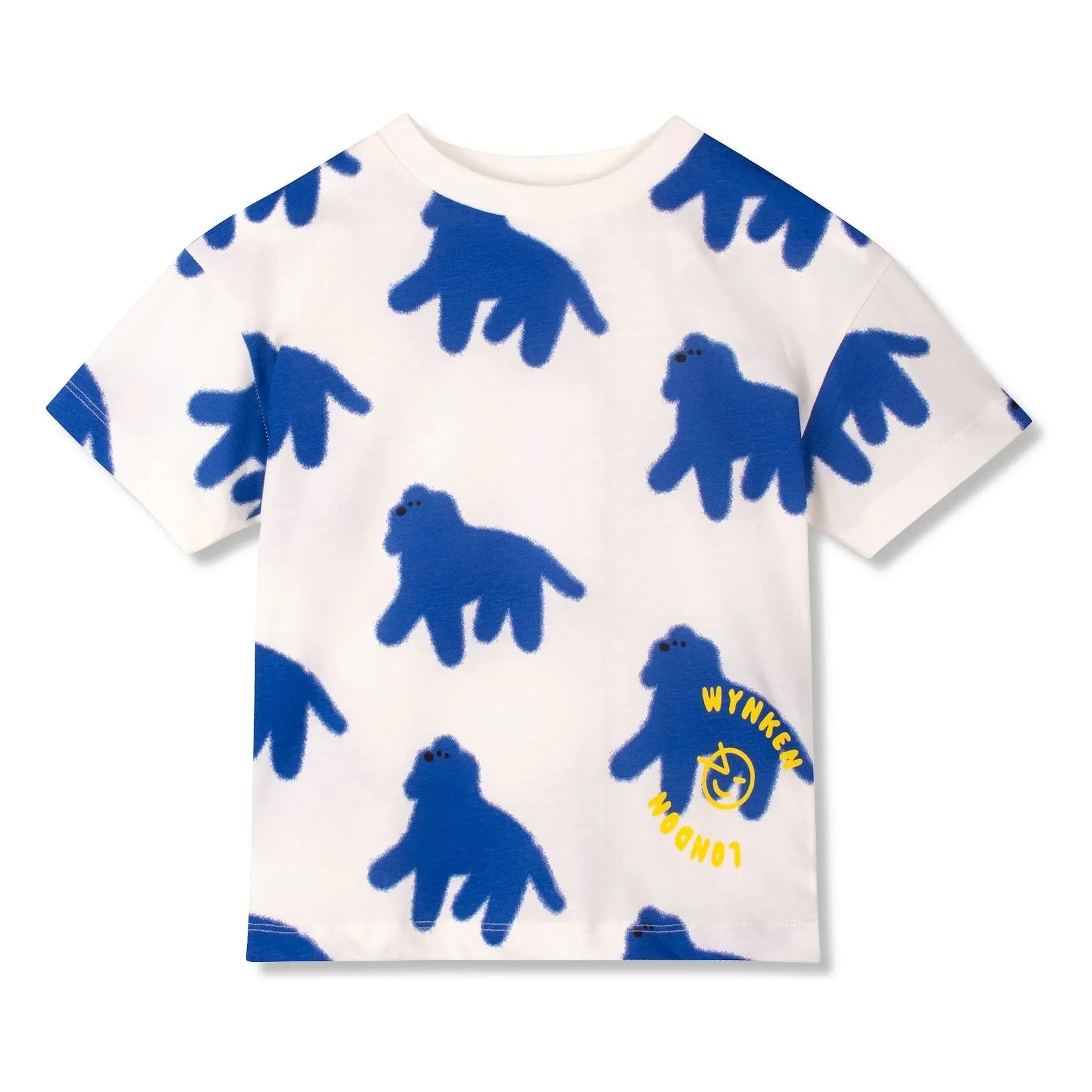 Wynken - T-Shirt mit Hundeprint, Bio-Baumwolle | Ecru