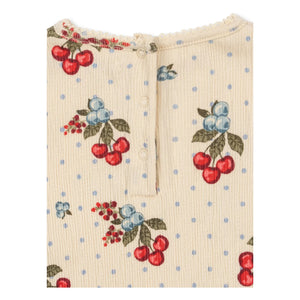 Konges Sløjd - Chleo Kirsch Bio-Baumwollstrampler | Beige