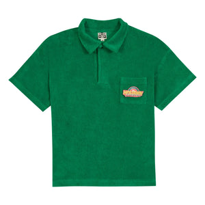 Bonton - Livio Apfel-Frottee-Poloshirt | Smaragdgrün
