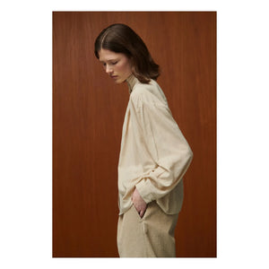BELLEPIECE - Lee Seidenbluse | Latte