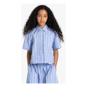 Finger in the nose - Striped Lina Skirt | Steel