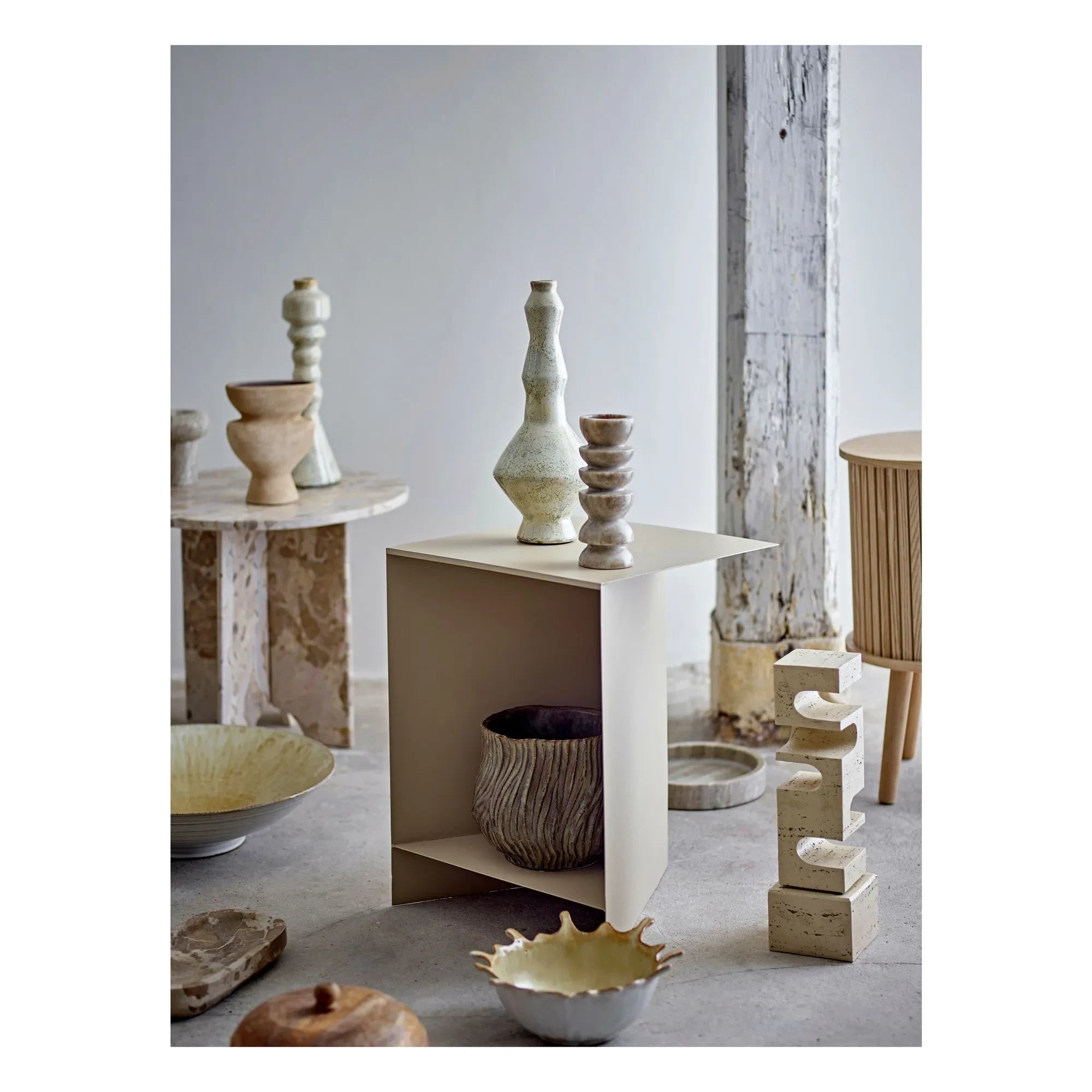 Bloomingville - Hallam heykel | Bej
